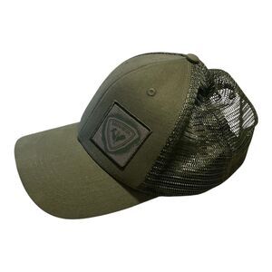 Rossignol Shield Off Beat Snapback Trucker Hat Olive Snap Back Adjustable Mesh